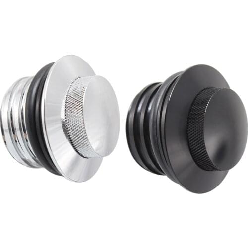 Motorcycle Knurled Aluminum Flush Pop-Up Fuel Gas Tank Cover Cap For Harley Dyna Softail Sportster XL 1200 833 Road King Glides