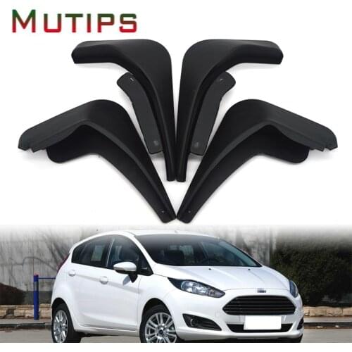Mutips Car Front Rear Mudguards Mud Flaps Accessories Body Kit Auto For 2009 2010 2011 2012 2013 2014 2015 2016 Ford Fiesta Mk7
