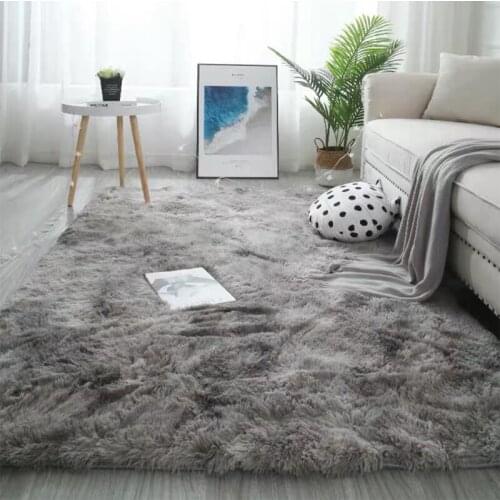 Soft Fluffy Plush Area Rugs Modern Carpet for Living Room Faux Fur Plush Wool Bay Window non-slip Floor Mats Kid Mat Home Decor