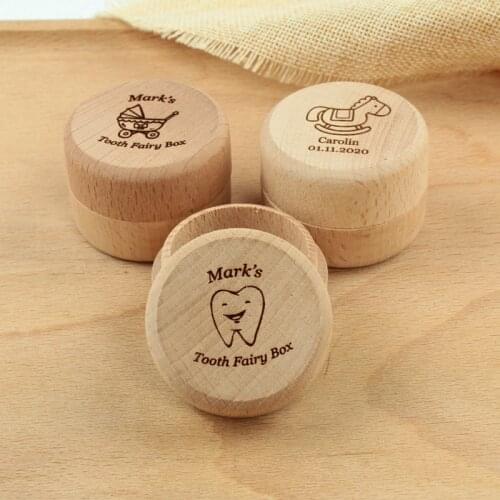 Personalize name tooth fairy boxes bearers keepsake box for baby teeth birthday gift party favors birthday party decorations kid