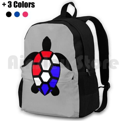 Grateful Sea Turtle Outdoor Hiking Backpack Waterproof Camping Travel Dead Phish Jam Band Music Couch Tour Summer Tour Mmw Roll