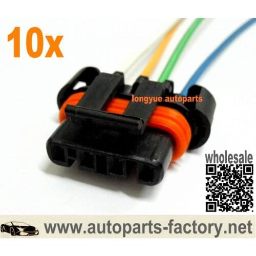 Longyue 10pcs Alternator Plug Connector For DELCO/GM CS130D, AD230, AD237 & AD244