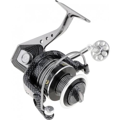Fishing Reels 5000 Series 12+1BB 5.5:1 Full Metal Spinning Fishing Reel Max Drag 15KG / 33LB Double Color Full Metal Line Cup