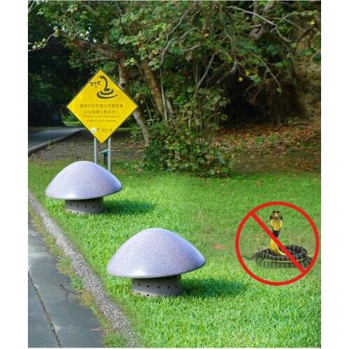 Garden Snake repeller device outdoor Realgar snake repeller powder,metal Mushroom shape water proof design