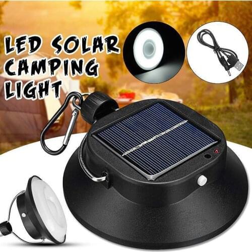 Solar Led Lantern Portable Camping Light Rechargeable Tent Lamp Lantern Hiking Fishing Lighting