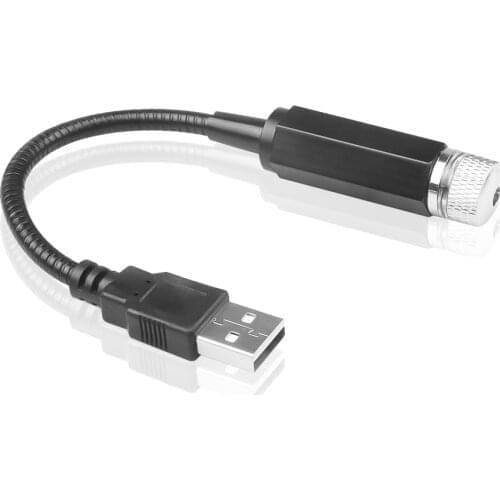 21x1.5cm USB LED Light Plug and play Decorative Lights Car Roof Night Lights Projector Interior Atmosphere Lamp L-MD