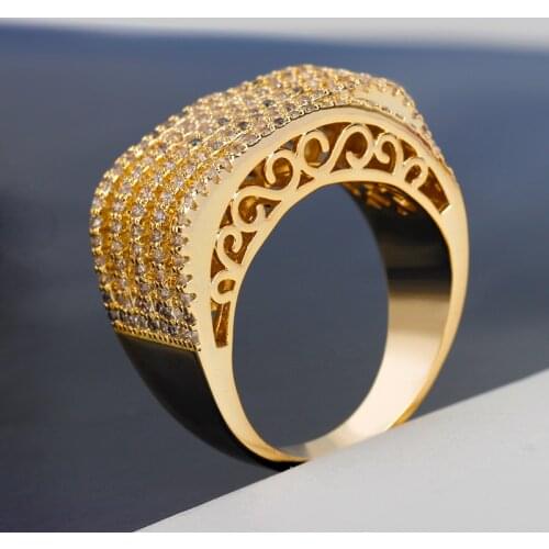 Bride Talk Romantic Women Wedding Ring Cubic Zirconia Luxury Fashion Bridal Rings Jewelry For Party Super Quality New Year Gift