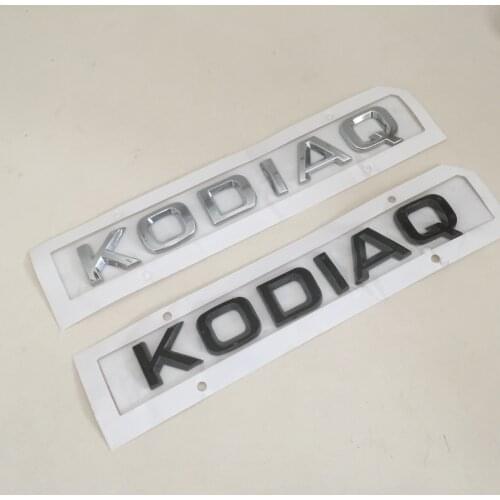 1pcs 3D ABS high quality KODIAQ car Letter Rear trunk Decals Emblem badge sticker Decal styling auto accessories