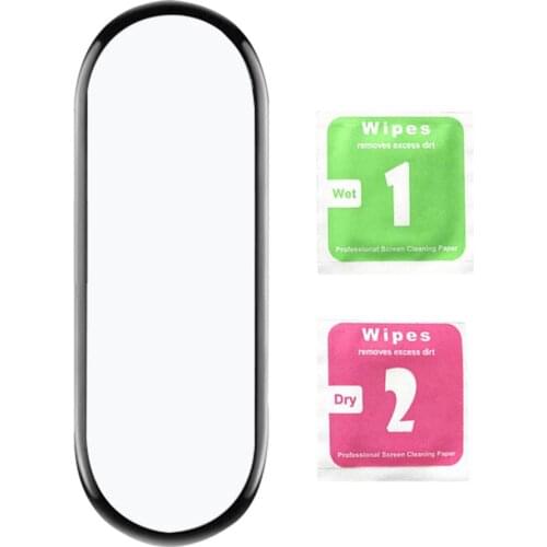 1Pcs 5Pcs 3D Protective Glass For Xiaomi Mi Band 6 Screen Protector For Miband 6 Cover Smart Watchband 6 Band 6 Soft Film