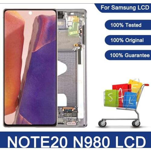 100% Original 6.7'' Note 20 Display For Samsung Galaxy Note20 N980 N980F SN980F/DS LCD Touch Screen Digitizer Repair Parts