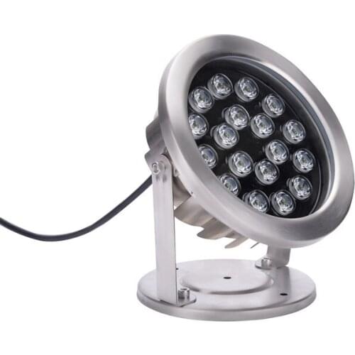 18W DC12v LED Submersible Underwater Light Outdoor Tank Pool Spotlight NEW