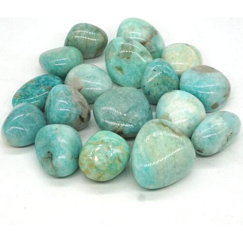 Natural Russian Amazonite Tumbled Stone Gemstone Rock Mineral Crystal Healing Chakra Meditation Feng Shui Decor Collection
