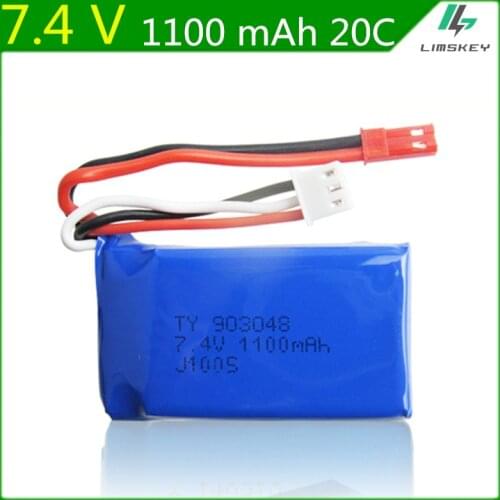 Original Brand For Wltoys A949 A959 A969 A979 K929 1/18 Rc Car LiPo Battery 7.4V 1100mah 25c A949 27 Part for Wltoys RC Car Part