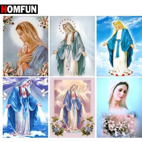 HOMFUN Diamond Embroidery DIY Diamond Painting Cross Stitch Kit "Religious figure" 5D Needlework Diamond Home Decoration