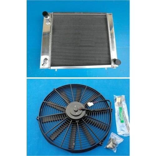 Aluminum Radiator +fan FOR LAND ROVER Defender & Discovery 200 TDI 2.5 Turbo diesel 89-94 93