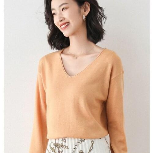 EDressU Women's V-Neck Pullovers