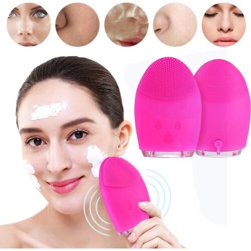 Mini Electric Facial Cleaning Massage Brush Washing Machine Waterproof Silicone Facial Cleansing Devices