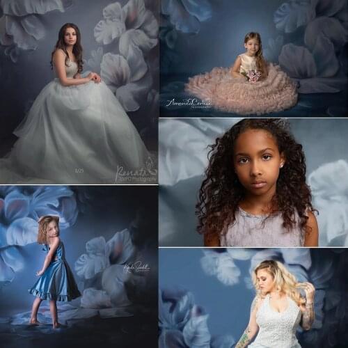 Floral Texture Newborn Portrait Backdrop for Photography Abstract Flowers Birthday Artistic Photos Background Professional Props