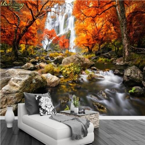 Beibehang Custom photo wallpaper mural autumn scenery TV background wall natural scenery living room sofa background wall
