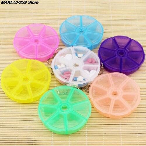 Cute Mini Portable Medical Pill Cases Medicine Holder Case Tablet Medicine Storage Dispenser Solitters Box For Travel