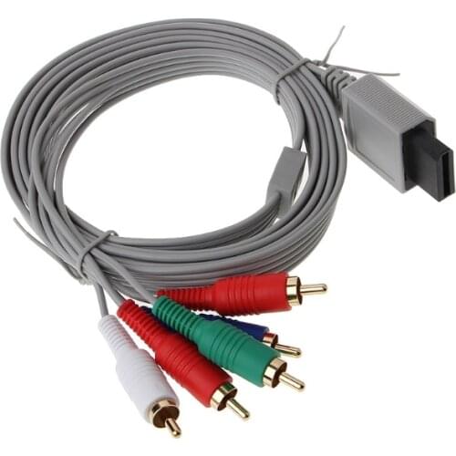 1.8m Component 1080P HDTV AV Audio 5RCA Adapter Cable Cord Wire For Nintendo Wii Console