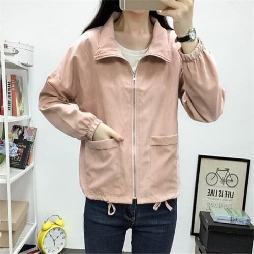 Jackets Women New Fashion Bomber Jacket Womens Basic Jacket Casual Thin Windbreaker Female Outwear Women Coat HC067