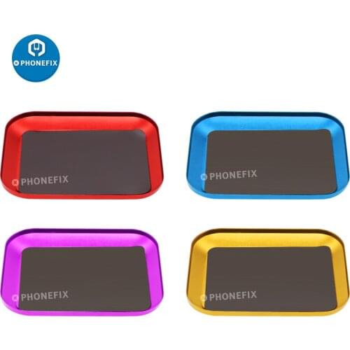 Aluminium Alloy Magnetic Screw Tray Plate For Mobile phone Rc Crawler Car Rc Boat Drone Rc Model Repair Parts Organization Tool