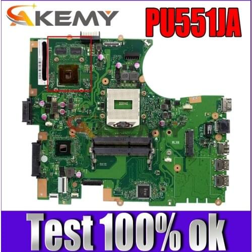 Akemy PU551JA Laptop motherboard for ASUS P551 PU551JA Tested original mainboard with Video card
