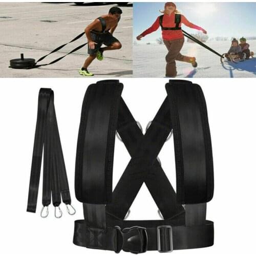 Fitness Equipment Shoulder Harness Gym Pull Sled Drag Speed Weight Training Workout Strap Weight Muscle Sport Accessories