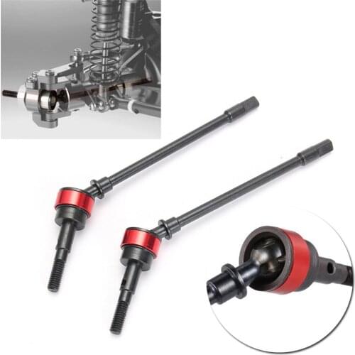 RCTOYFUN 2 pcs Alloy Steel Front CVD Wheel Drive Shaft Parts Upgrade Assembly Accessories For 1/10 RC Axial SCX10 II D90 RC4WD