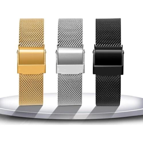 20mm 22mm Strap For Samsung Galaxy Watch 46mm 42mm Stainless Steel Automatic Adsorption Bracelet For Huawei Watch 2 Amazfit Bip