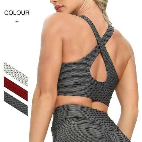 FITTOO Women Sports Bras Navel Crop Tops For Female Quick Dry Breathable Gym Push Up Bras Fitness Running Workout Women Shirts