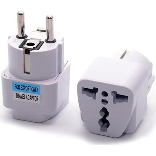Universal EU German Korea Conversion Plug Adapter US/AU/UK to DE KR Plug Socket Travel Plug Germany Korea EU AC Power Plug