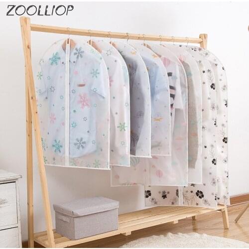 Vacuum Bags For Storing Clothes Garment Suit Dust Cover Protector Wardrobe Storage Bag Cloth Hanging Garment Coat Dustproof New