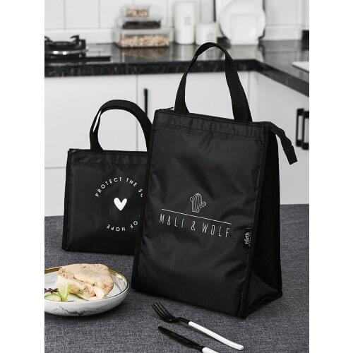 Cactus Waterproof Nylon Portable Zipper Lunch Bags Women Student Lunch Box Thermo Bag Office School Picnic Cooler Bag