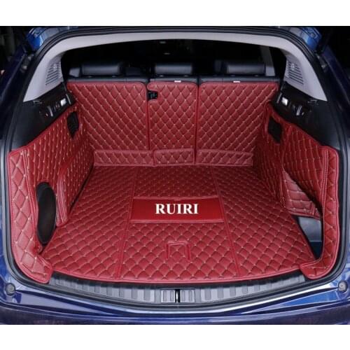 High quality! Full set car trunk mats for Alfa Romeo Stelvio 2020 waterproof boot carpets cargo liner mat for Stelvio 2019-2017