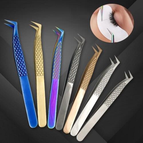 High Quality Eyelashes Tweezers Hand Anti-slip Design Improve for 3D 6D Lashes Extensions