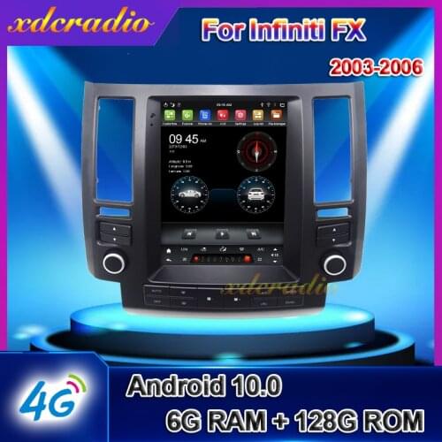 Xdcradio 10.4" Tesla Style Vertical Screen Android 10.0 For Infiniti FX FX35 FX45 Car Radio Car Dvd Multimedia Player Navigation