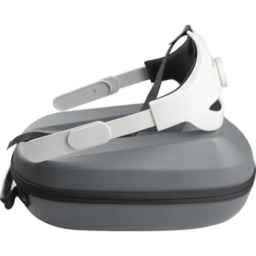 1 Set Adjustable Replacement Comfortable Head Strap with PU Storage Bag for Oculus Quest 2 VR Protective Case Accessories