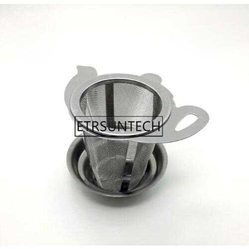 100sets Tea Mesh Infuser Reusable Tea Strainer Teapot Stainless Steel Loose Tea Leaf Spice Filter Drinkware