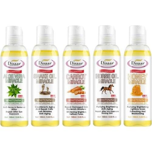 100ml Moisturizing Repair Anti-wrinkles Anti-aging Skin Care Essential Oils Aloe Vera Carrot Horse Snake Massage Oil