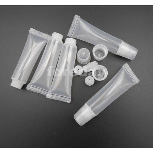 100PCS 12ML Screw Cap Bottles Squeeze Lip Gloss Balm Tube Plastic Lipstick 12 ML NEW 2CM*9CM Weight: 4g PE PP 100PCS/LOT *FD120