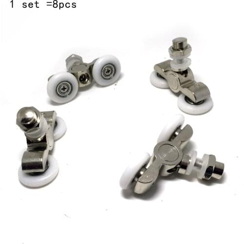 8 x Partiality Shower Door ROLLERS /Runners/Wheels/Pulleys diameter 23mm/25mm