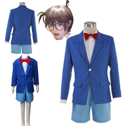Anime cosplay Detective Conan Case Closed Conan Edogawa children Halloween Cosplay Costume School Uniform Halloween