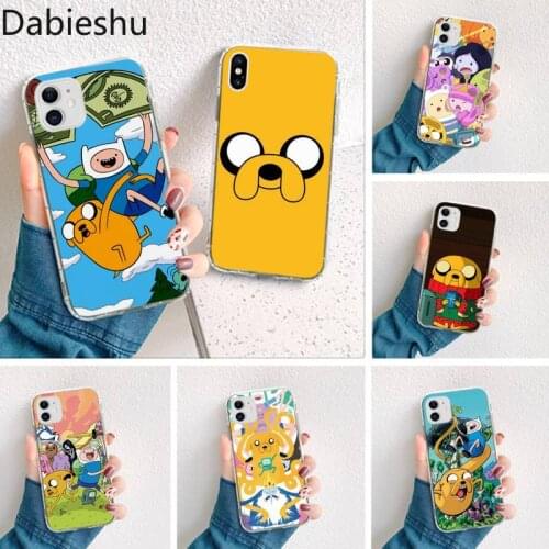 Adventure time Soft Phone Case Capa for iPhone 11 pro XS MAX 8 7 6 6S Plus X 5S SE 2020 XR cover