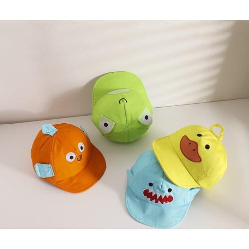 Newborn Baby Hat Cotton Bonnet 0-36 Months Kids Sun Visors Cartoon Shark Boys Girls Snapback Hats 1-2-3 Years Korean Version Cap