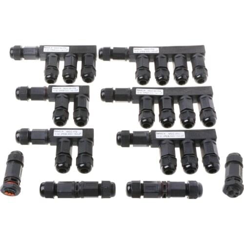 IP68 Waterproof Electric Screw Connector Plug Socket Wire Adapter 2 Pin 3 Pin