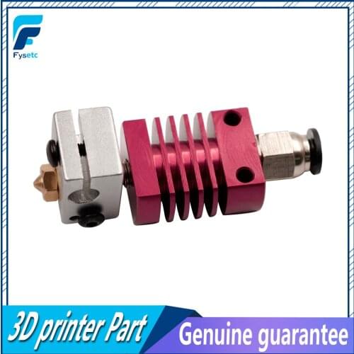 J-head Hotend Bowden Extrusion Head Kit New Red Assembled Extruder Kit For CR-8/CR-10 Ender-3 1.75mm Nozzle 0.4mm