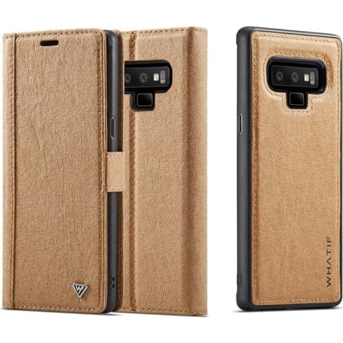 Kraft paper Leather Case for Samsung Galaxy S7/S7 egde/S8/S8 plus Stand Holder Wallet Case for Samsung S9/S9 plus/Note 8/Note 9