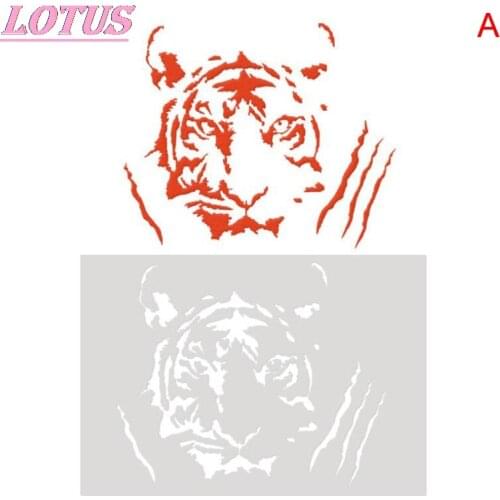 Wall animal layered templates Scrapbook stamp painting Decorative paper cards Carving tools Crafts DIY